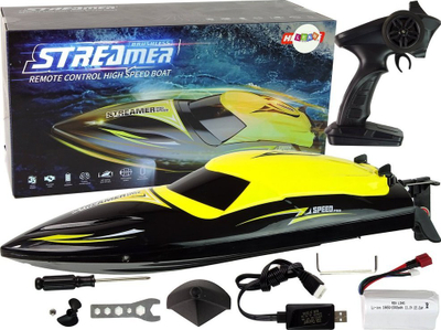Anije со далечинско управување Leantoys R/C 2.4G, 35 km/h, жолта