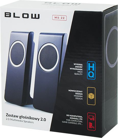 Altoparlantë kompjuteri Blow MS-22, 2.0, USB, të zinj