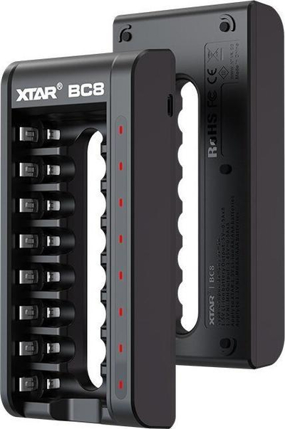 Karikues baterish Xtar BC8, 8 vende, Li Ion dhe NiMH, i zi