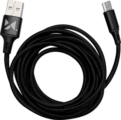 Kabllo USB në USB Type C Wozinsky WUC, 2.4A, 2m, e zezë