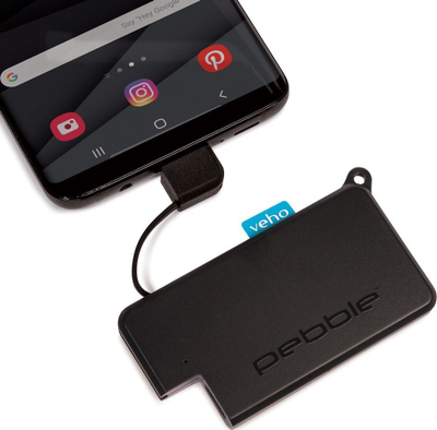 Power bank Veho Pebble Pokket, 1000mAh, USB C, i zi