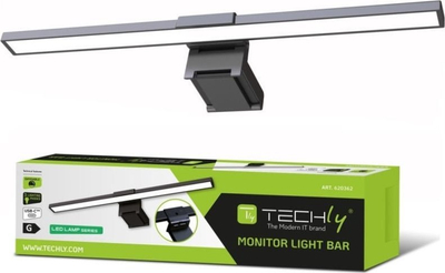 Screenbar ламба за монитор Techly I-LAMP-DSK11, 66 ЛЕД, сензор за светлина, црна