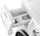 Makinë larëse Hisense Series 3 WFQA1014EVJM, 10 kg, 1400 xhiro, e bardhë