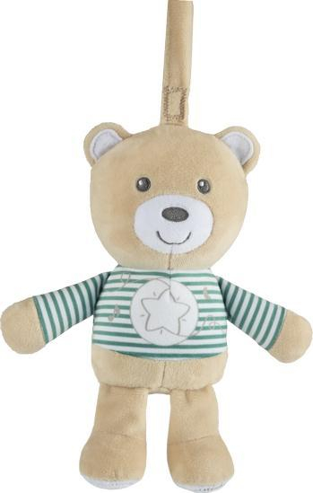 Lodër muzikore Chicco Musical Teddy Bear, arush pelushi, dritë nate, bezhë