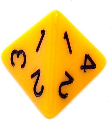 Set zaresh Rebel RPG, mat, 7 copë të verdhë