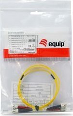 Kabllo fibër optike Equip 252235, ST në ST, 5m, singlemode duplex, e verdhë