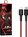 Kabllo USB Somostel USB C në USB C, 1m, 3.6A Power Delivery, e kuqe