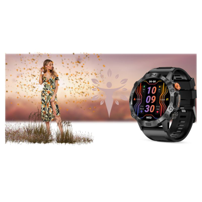 Smartwatch Mski Gravity GT20-1, ekran 1.43\" AMOLED, Bluetooth, i zi