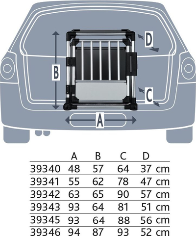 Transportues qeni Trixie Aluminum Carrier S, alumin, 48x57x64 cm, ngjyrë argjendtë