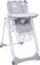 Karrige e naltë Chicco Polly 2 Start, 91-110 cm, me rrota, gri çeliku