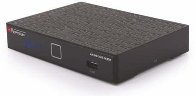 Dekoder satelitor Opticum AX UHD 1500, 4K UHD, tuner i dyfishtë DVB S2, i zi