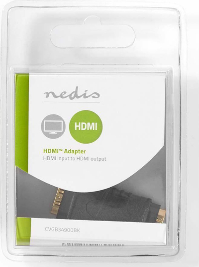 Adapter HDMI Nedis, bashkues HDMI në HDMI, 4K, i zi