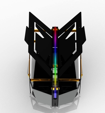 Kasë PC FSP T-Wings CMT710, e zezë