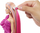 Kukull Barbie Fun and Fancy Hair JDC85, flokë shumë të gjatë biond me ngjyra, fustan roz rozë me shkëlqim