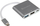 Docking station SilverStone EP08C, USB C, plot porta, gri
