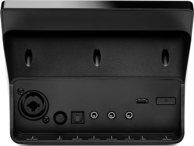 Kontrollues audio Thrustmaster Stream 200 XLR, kartë zanore e integruar, ekran LCD, i zi