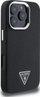 Mbulesë telefoni Guess Triangle Logo për iPhone 16 Pro 6.3", prej PU, e zezë