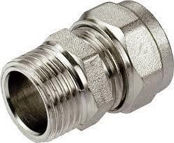 Konektor PEX AL PEX krom, 1/2", 16 mm