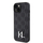 Mbështjellës telefoni Karl Lagerfeld Leather Monogram, për iPhone 15 14 13 6.1", i zi