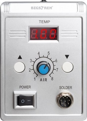 Stacion saldimi me ajër të nxehtë Yato YT-82293, rregullim temperature, për komponentë SMD, i zi