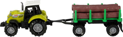 Traktor lodër Mega Creative My Ranch me rimorkjo, 25 cm, me drita edhe zë, shumëngjyrësh