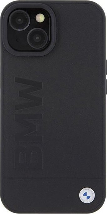 Mbulesë telefoni BMW BMHMP15MSLLBK, për iPhone 15 Plus 6.7", lëkurë, MagSafe, e zezë