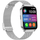 Smartwatch për goca Gravity GT44-4, ekran 1.75", IP68, argjend me rrip të bardhë