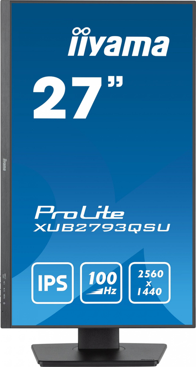 Monitor Iiyama ProLite XUB2793QSU-B6, 27\", QHD 2560x1440, 100Hz, i zi