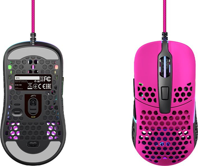 Mouse gaming Xtrfy M42 RGB, me kabllo, rozë