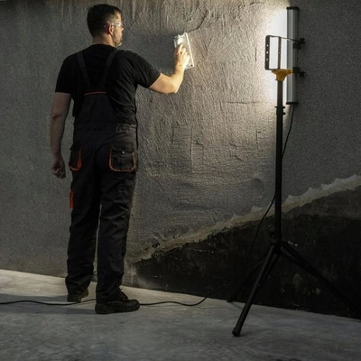 Llambë pune LED Lena Lighting Plaster Lite Future, 6100 lm, IP54, e zezë