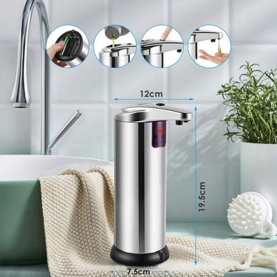 Shpërndarës sapuni Platinet, 250 ml, ngjyrë argjendtë