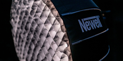 Параболичен софтбокс Newell 65 cm, прицврстување Bowens, со грид, црн