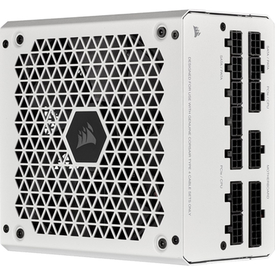 Напојување Corsair RM850 2021, 850W, 80PLUS Gold, 140mm вентилатор, бело