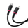 Kabllo USB Type C Baseus Dura, 20W, 2m, e kuqe me të zeza