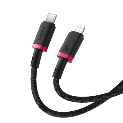 Kabllo USB Type C Baseus Dura, 20W, 2m, e kuqe me të zeza