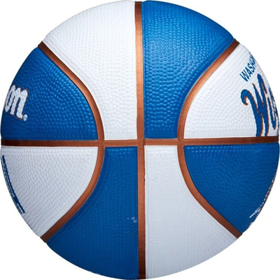 Top basketbolli Wilson Team Retro Washington Wizards Mini Ball WTB3200XBWAS, madhësia 3, gomë, bardh e blu
