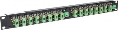 Patch panel Delta G-16/R19, 16x BNC, 19", metal