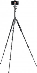 Tripod për kamerë Fotopro 58, alumin, kokë sferike, 8 kg, i zi