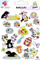 Stickera për kalamaj Dodo Animals 3, fletë 100 x 150 mm, shumëngjyrëshe