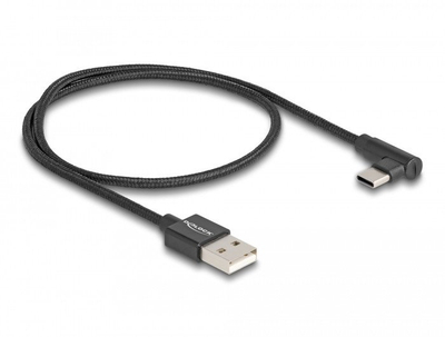 Kabllo USB Delock, USB 2.0 Type A në Type C, 0.5m, e zezë