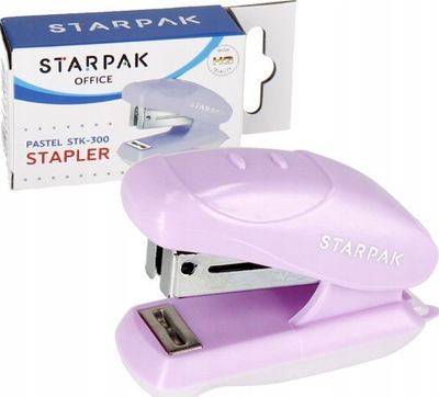 Kapëse letre mini Starpak 519780, 20 fletë, 24/6 26/6, vjollcë pastel