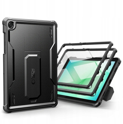 Këllëf tableti Tech-Protect Kevlar Pro, Galaxy Tab A9+ A11+ Plus 11", me mbrojtës ekrani, i zi