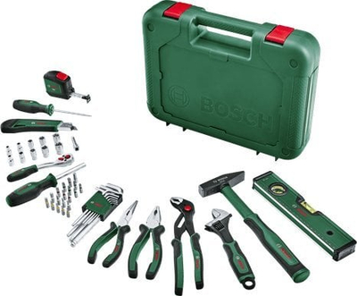 Set veglash Bosch Advanced 1600A02BY7, 52 pjesë, me kuti, i gjelbër