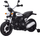Motor elektrik për kalamaj Little Motorbike Chopper, me bateri, me rrota anësore, i zi