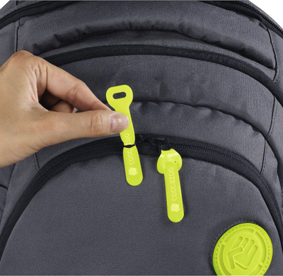Set aksesorësh për çantë Coocazoo Special Match Patch, 12 copë, plastikë e fortë, verde neon