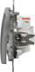Ndërprerës kryq Schneider Electric Sedna Design SDD113107, montim i fshehtë, silver aluminium