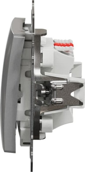 Ndërprerës kryq Schneider Electric Sedna Design SDD113107, montim i fshehtë, silver aluminium