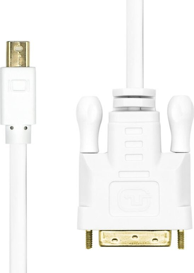 Kabllo ProXtend Mini DisplayPort në DVI‑D 24+1, 2m, 1080p, e bardhë