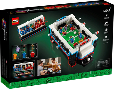 Lodër LEGO Ideas Table Football 21337, tavolinë mini futbolli, 22 minifigura, shumengjyrëshe