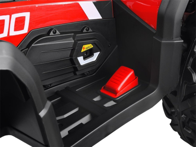Quad elektrik për kalamaj Jokomisiada 4x4, bateri 12V 10Ah, telekomandë për prindin, i kuq e zi